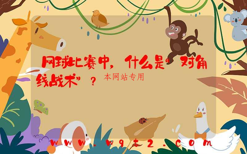 网球比赛中，什么是“对角线战术”？